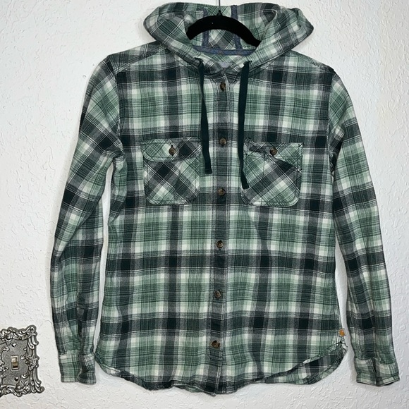 Carhartt flannel hoodie size S - Picture 1 of 3